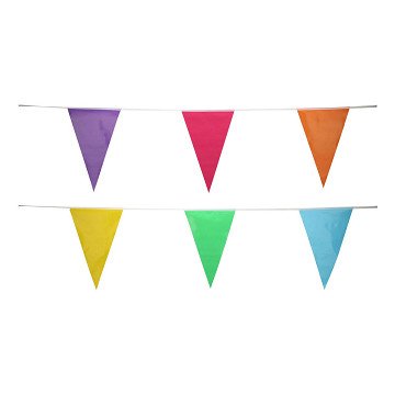 Bunting Multi Colours with 20 Flags, 10m