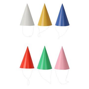 Party Hat Paper Color, 8 pcs.