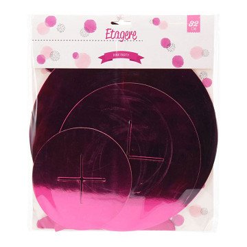 Etagere Cardboard 3 Layers Pink