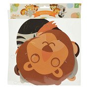 Masker Jungle Papier Set, 8st.