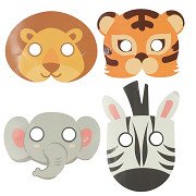 Mask Jungle Paper Set, 8 pcs.