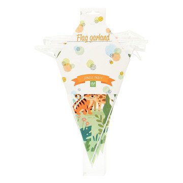 Wimpelkette mit Dschungeltieren, 3,5 m.