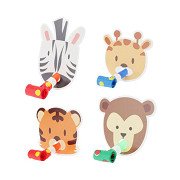 Roller Tongue Jungle Animals, 8pcs.