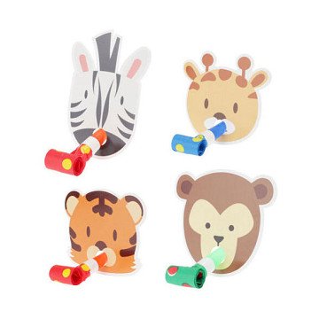 Roller Tongue Jungle Animals, 8pcs.
