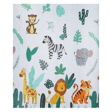 Gift wrapping paper Jungle animals, 70x400cm