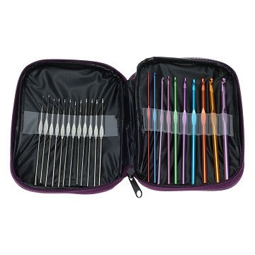 Crochet hook set, 22 pcs.