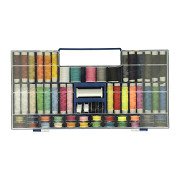 Sewing box with sewing thread, 62 pcs.