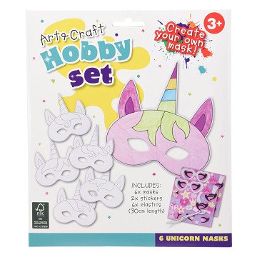 Unicorn Masks Making, Set of 6