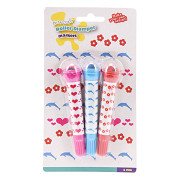 Roller Stamp Pens, 3 pieces