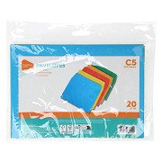 Colored Envelopes C5, 20 pcs.