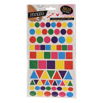 Aufkleber mit geometrischen Formen, 288 Stk.