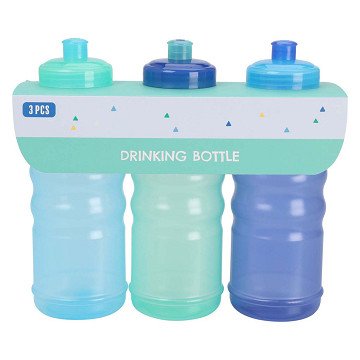 Sportflasche 625ml Blau, 3 Stk.