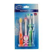 Zahnbürsten-Set, 4-tlg.