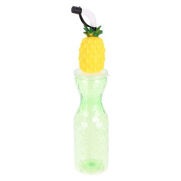 Drinkbeker met Rietje 500ml - Ananas