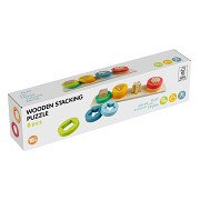 Stapelpuzzle aus Holz mit Formen, 9-tlg.