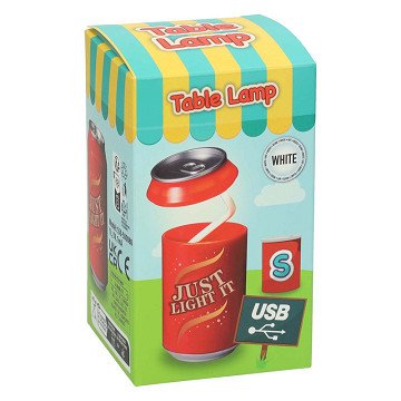 Tischlampe mit Getränkedose