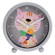 Alarm clock with cat