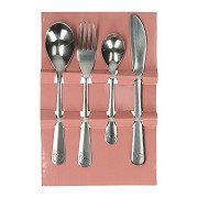 Kinderbesteck-Set aus Edelstahl, Schwanenmotiv – 4-teilig.