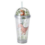 Double-Walled Drinking Cup with Lighting - Dinosaur