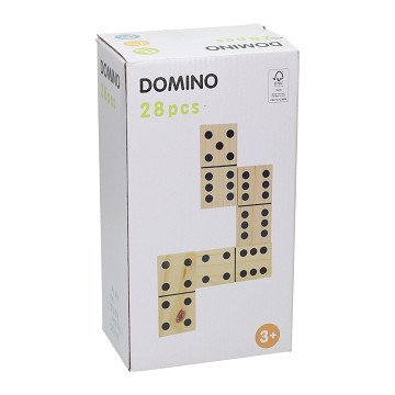 Large Wooden Domino Set - 28 pieces