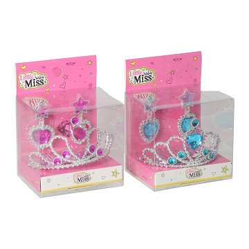 Prinzessinnen-Accessoire-Set: Tiara und Ohrringe