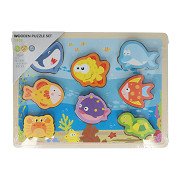 Wooden Ocean Shape Puzzle - 8 pcs.