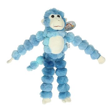 Pluchen Aap met Lange Armen 38 cm - Blauw