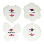 Schildersdoeken 20cm, 12 stuks (3x4 vormen)