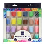 Acrylverfset 24 Kleuren - 15ml