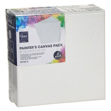 Set of Painting Canvases 15x15cm - 4-piece.