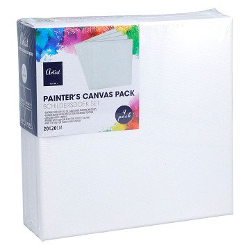 Set of Painting Canvases 20x20cm - 4-piece.