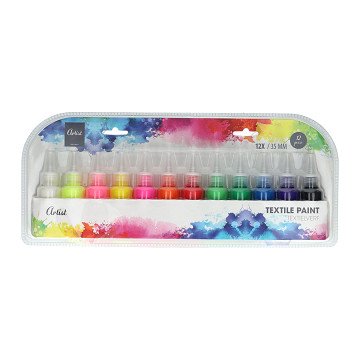 Textile paint 35ml - 12 pcs.
