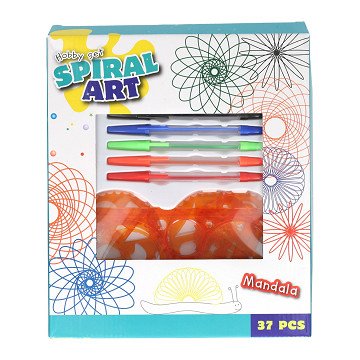 Complete Mandala Spiral Hobby Set - 37 pieces.