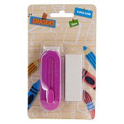 Radiergummi-Set im Halter - 2 Stück.