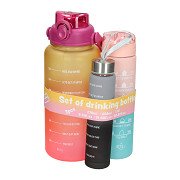 Set mit Trinkflaschen (270 ml, 650 ml und 1800 ml)