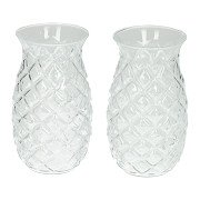 Ananasförmiges Trinkglas-Set 525ml - 2 Stück.