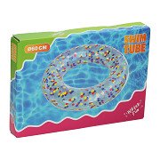 Swimming Ring with Polka Dot Print - 60cm