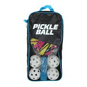 Set of 6 Pickleballs with 2 Rackets