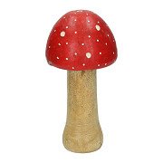 Wooden Mushroom made of Mango Wood - 13x13x20cm