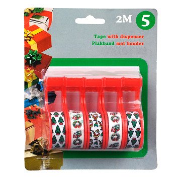 Christmas Adhesive Tape, 5 pcs