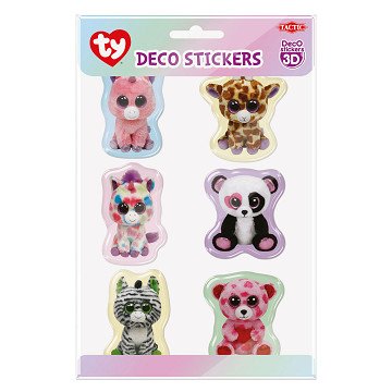 Ty Beanie Boo 3D Stickers Groot, 6st.