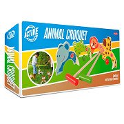 Wooden Animal Croquet Set