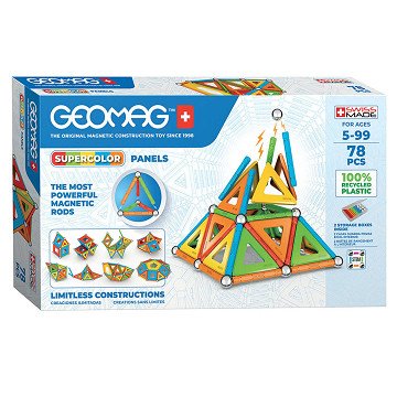 Geomag Super Color Recycled, 78pcs.