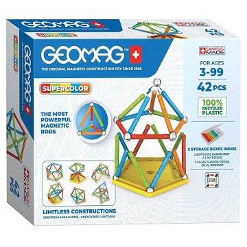 Geomag Super Color Recycled, 42 Stk.