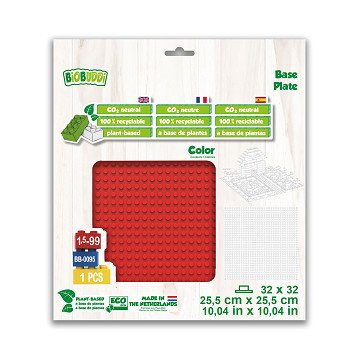 BiOBUDDi Base Plate Red, 32x32