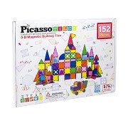 PicassoTiles Blocks and Mirrors - Magnetische Bouwtegels, 152dlg.