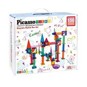 PicassoTiles Marble Run - Magnetische Bouwtegels, 150dlg.