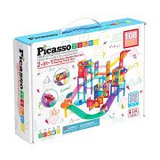 PicassoTiles Marble Run and Race Track - Magnetische Bouwtegels - 108dlg.
