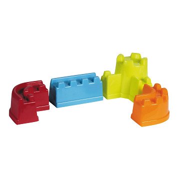Castle Wall Sand Mold Set, 4-piece.