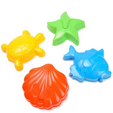 Sand molds Sea animals, 4 pcs.